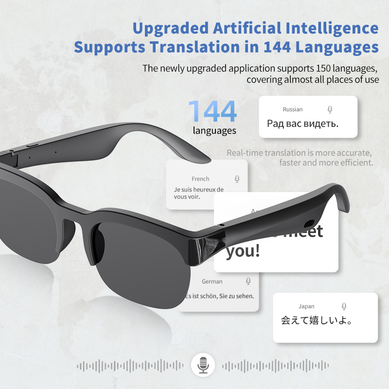 Audio Music To Video Ai Free - Smart AI Audio Glasses, Wireless Bluetooth