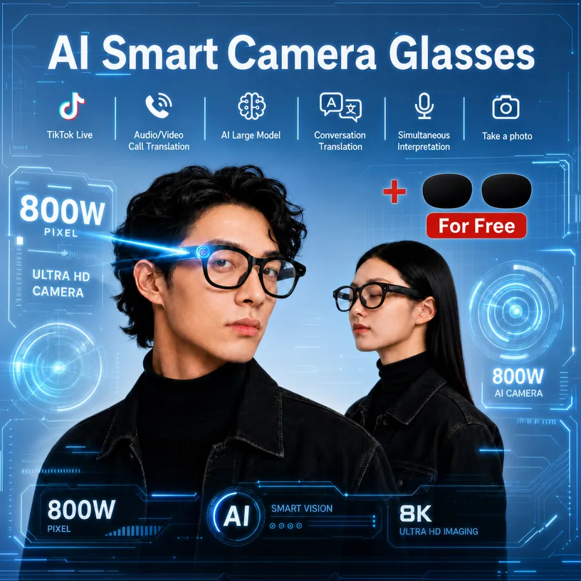 AI Smart Shooting Glasses, Sup - Audio Music Free Online recension och pris
