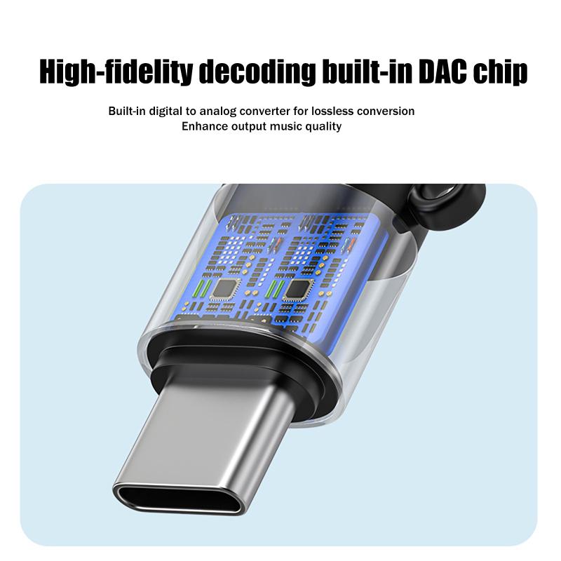 Type C to 3.5mm Jack DAC Decod - Audio Music Free Online recension och pris