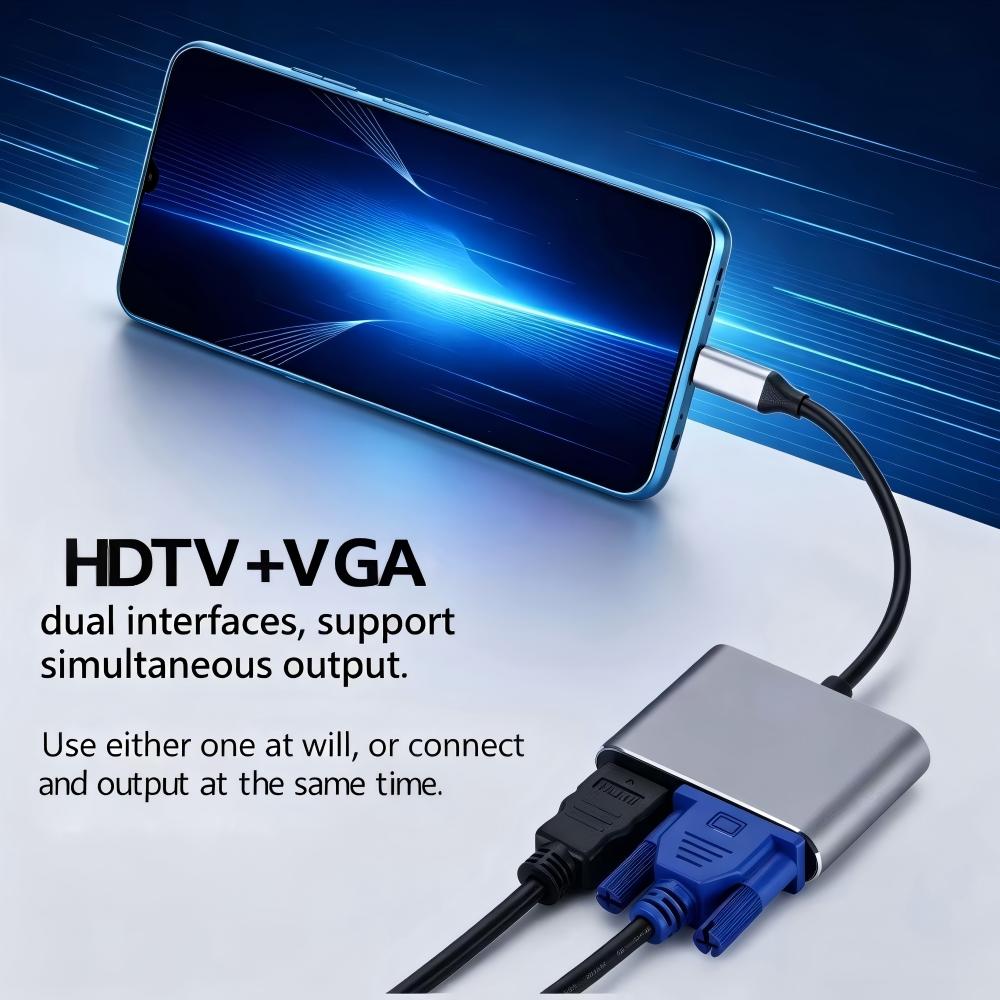 USB 3.0/TYPE-C to HDMI VGA Ada - Audio Music Splitter recension och pris