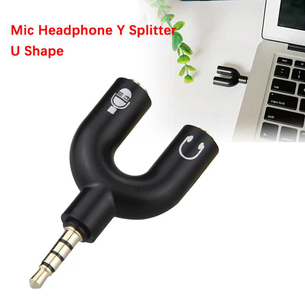 3.5mm Headphone Mic Splitter A - Audio Music Splitter recension och pris