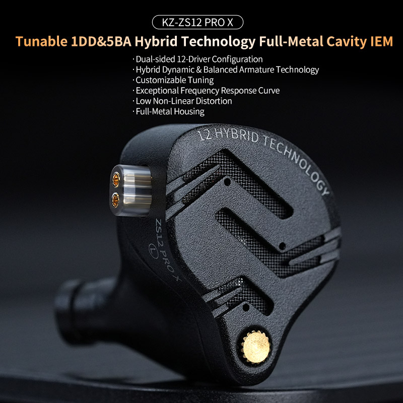 KZ ZS12 PRO X Metal Earphones  - Audio Music Technology recension och pris
