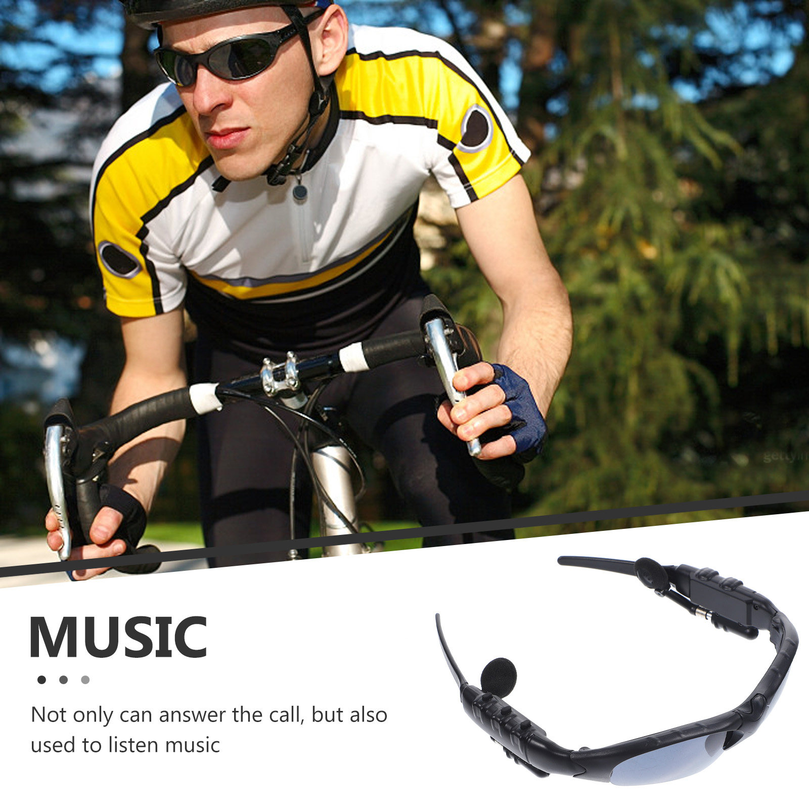 White Wireless Sunglasses Head - Audio Music Technology recension och pris