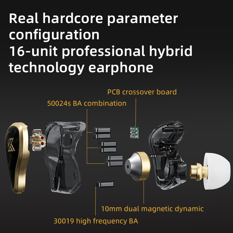 KZ ZAS Metal Wired Earphone 16 - Audio Music Technology recension och pris