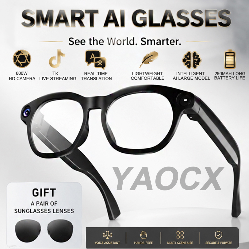2026 Smart Glasses 800W Camera - Audio Music Free Online recension och pris