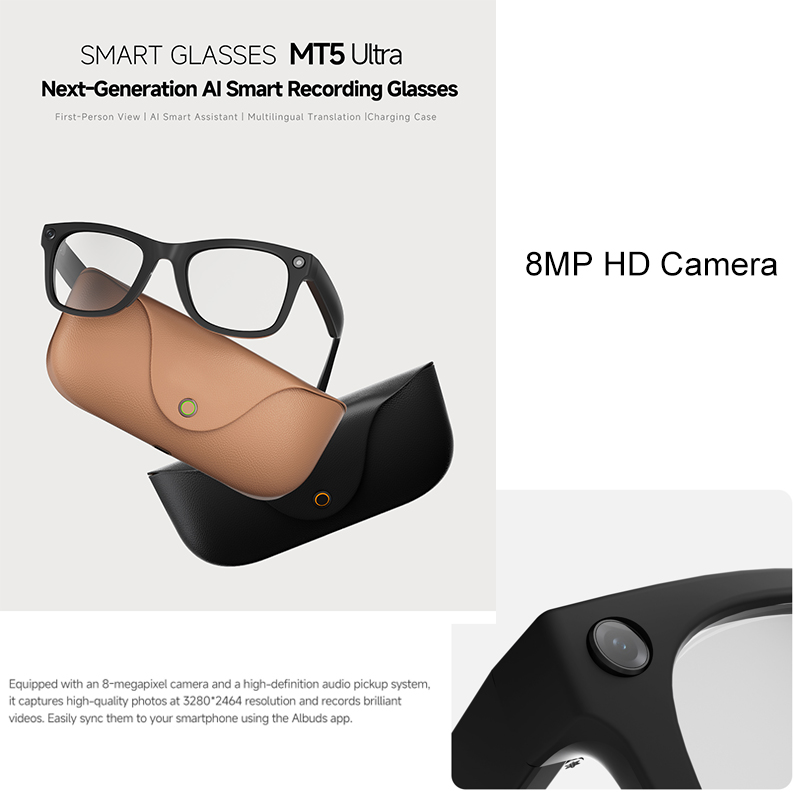 2026 AI smart Glasses HD 800W  - Audio Music To Video Ai Free recension och pris