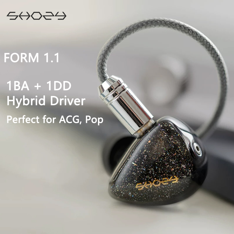 Shozy Form 1.1 Hybrid IEM Wire - Audio Music Technology recension och pris