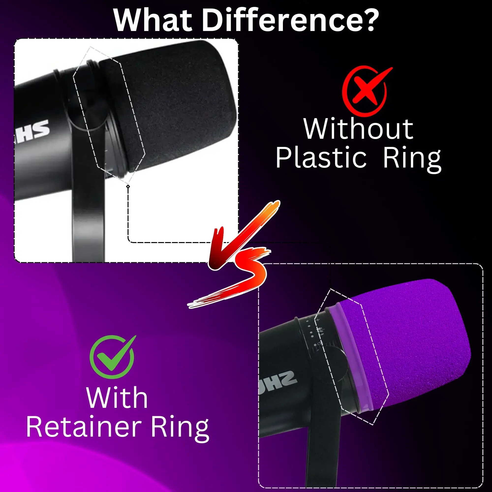 MV7 Foam for Shure MV7, MV7i,  - Recording Pop Filter recension och pris