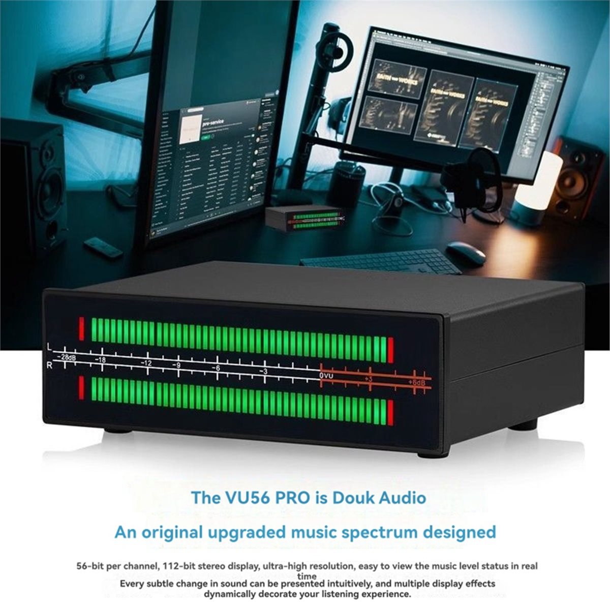 A40I VU56-PRO Dual Channel Mus - Audio Music Splitter recension och pris