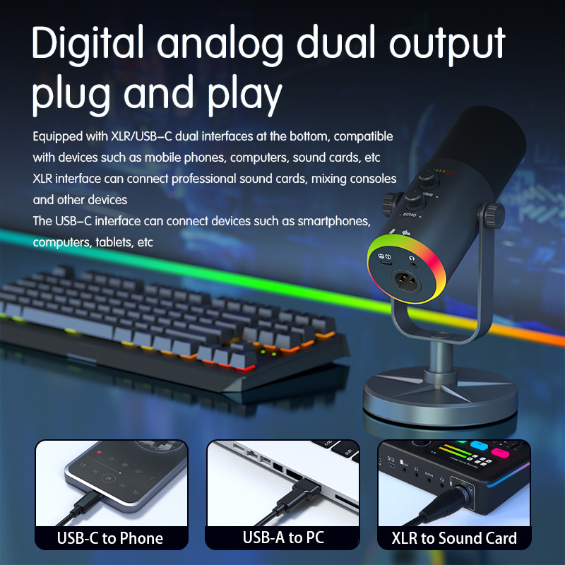 Gaming Microphone USB/XLR Cond - Recording Pop Filter recension och pris