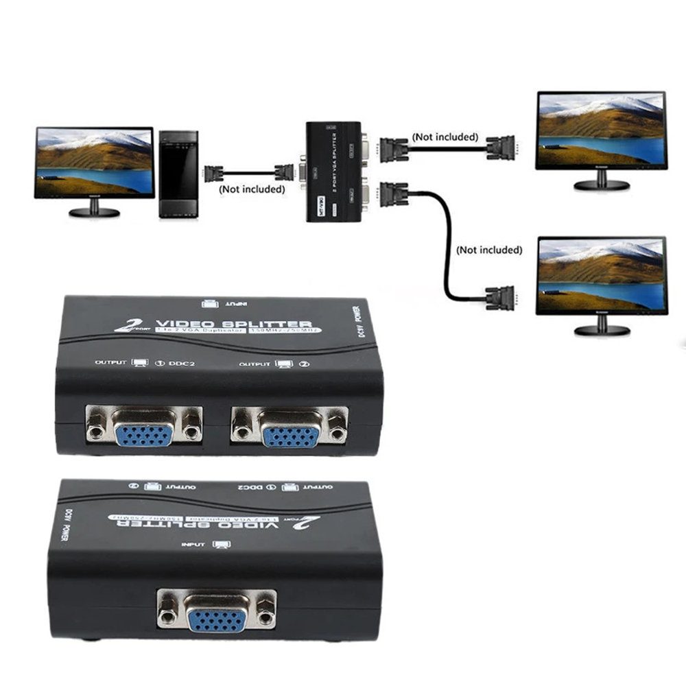 Portable Split Screen 1 PC to  - Audio Music Splitter recension och pris
