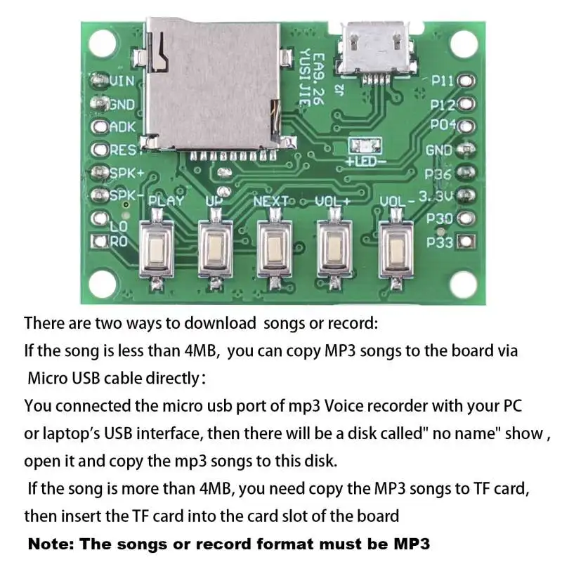 RCmall MP3 Voice Module Kit We - Audio Music Download Free Mp3 recension och pris