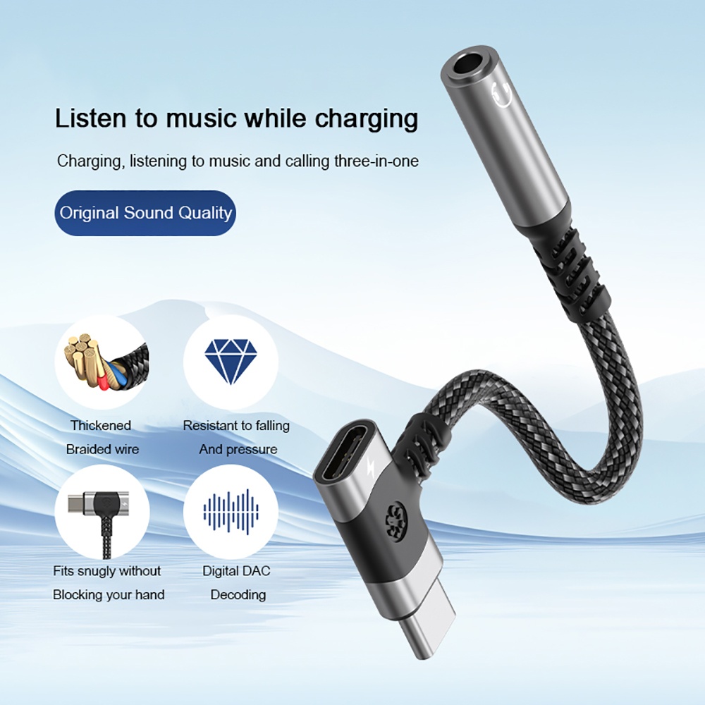 2 in 1 USB C OTG Splitter Adap - Audio Music Splitter recension och pris