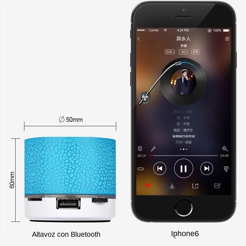 Mini Portable Outdoor Speaker  - Audio Music Play recension och pris