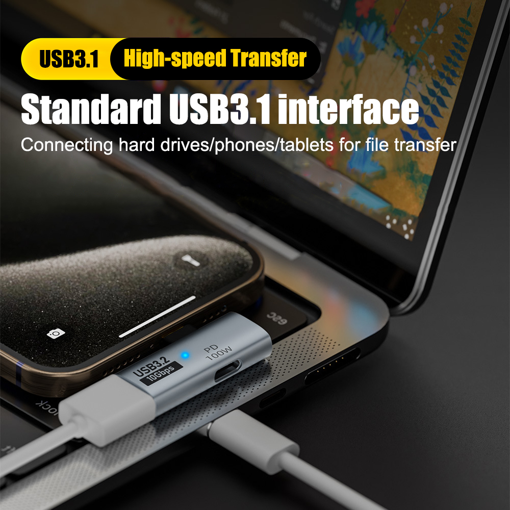 USB C Headphone and Charger Ad - Audio Music Splitter recension och pris